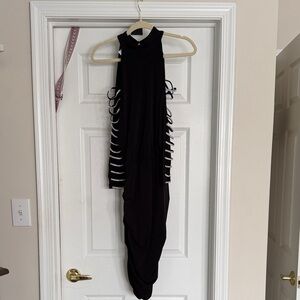 Black Sequined Dress
